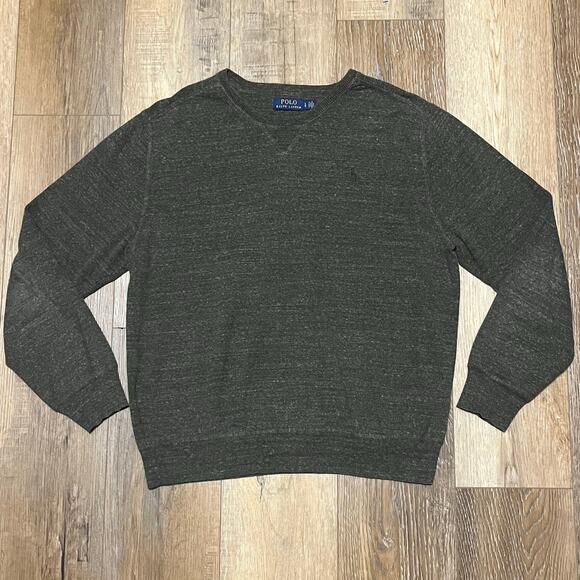 Polo Ralph Lauren Other - Polo Ralph Lauren Heather Green Crew Neck Sweater Pullover Mens L Preppy Classic